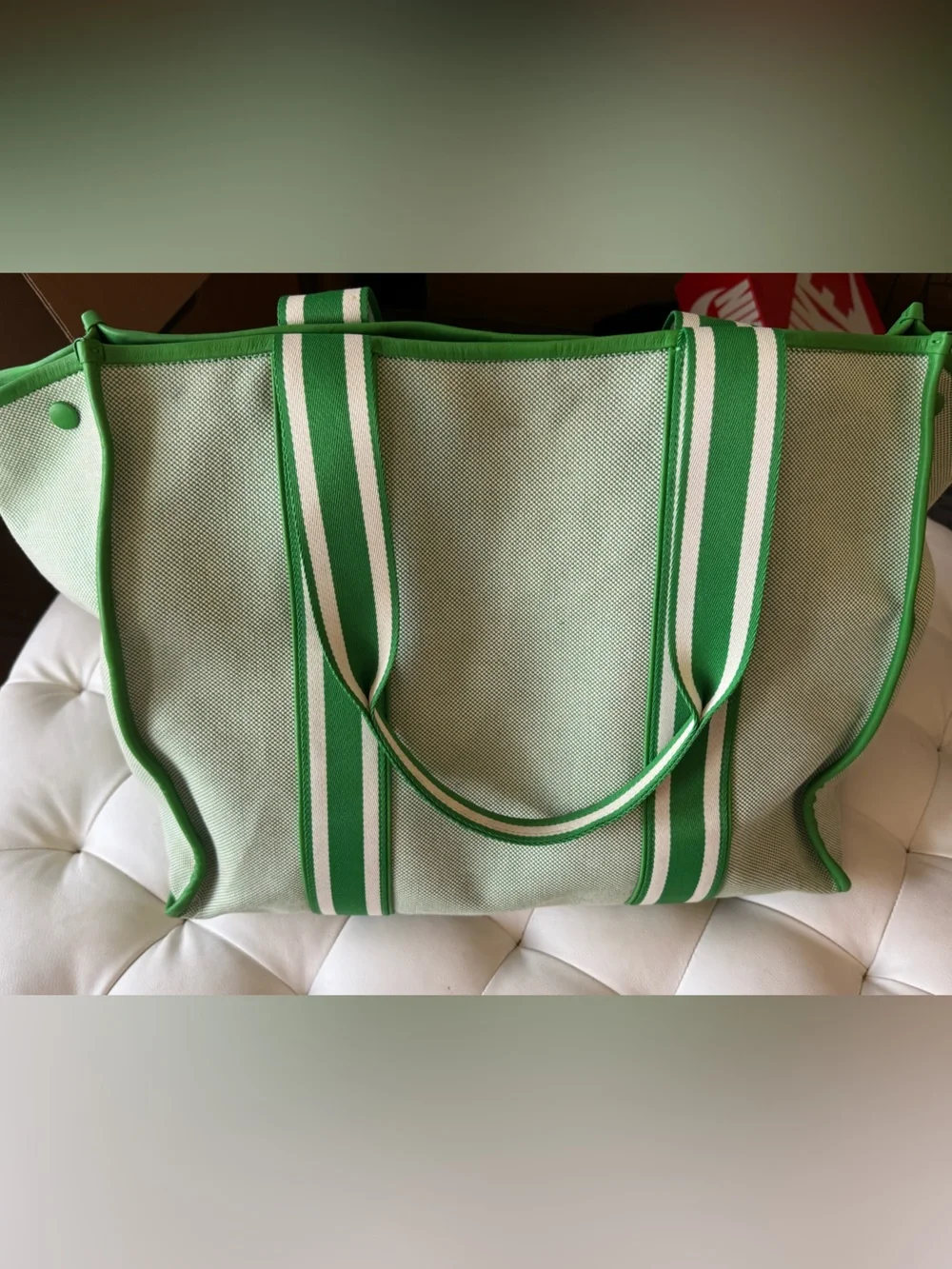 kate spade tennis Green Canvas Tote - Picture 2 of 12